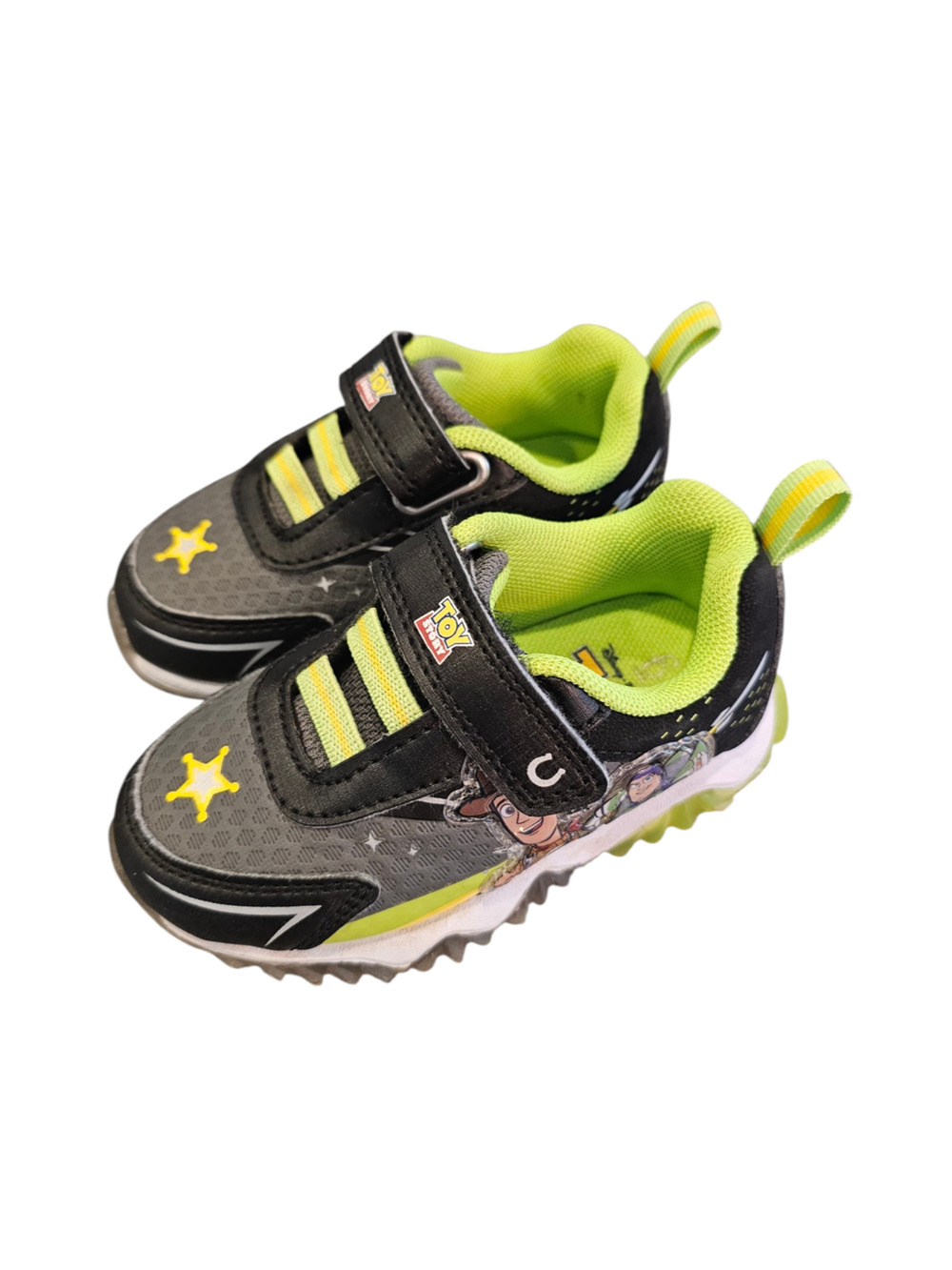 Josmo Toy Story light-up sneakers feature Woody and Buzz Lightyear Baby Sz 6